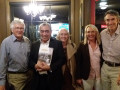 G21 The author with a former ACC colleague Toko Morrell at the Christchurch celebration  his partner Jo  with Angie and Andrew Mason  of Amberley House